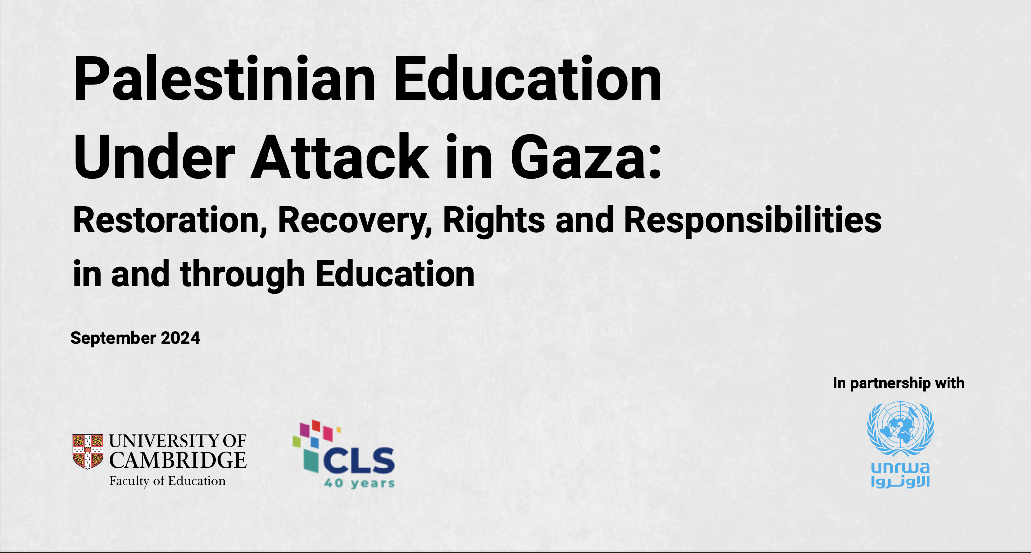 Palestinian Education Under Attack in Gaza: Restoration, Recovery ...